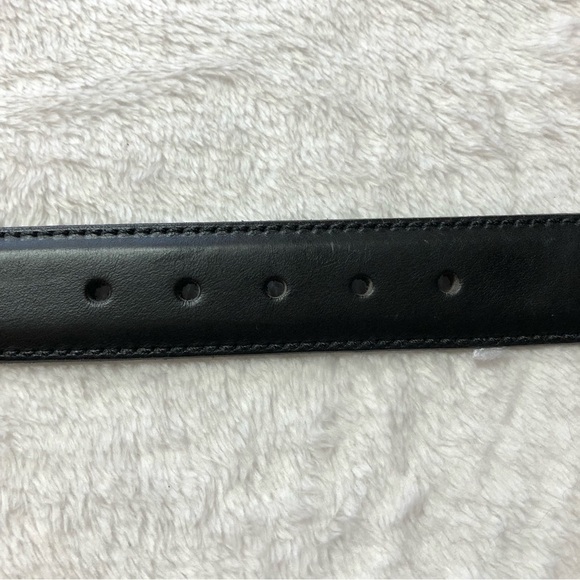 Golf Emblem Black Leather Belt Size 42" - Picture 5 of 7